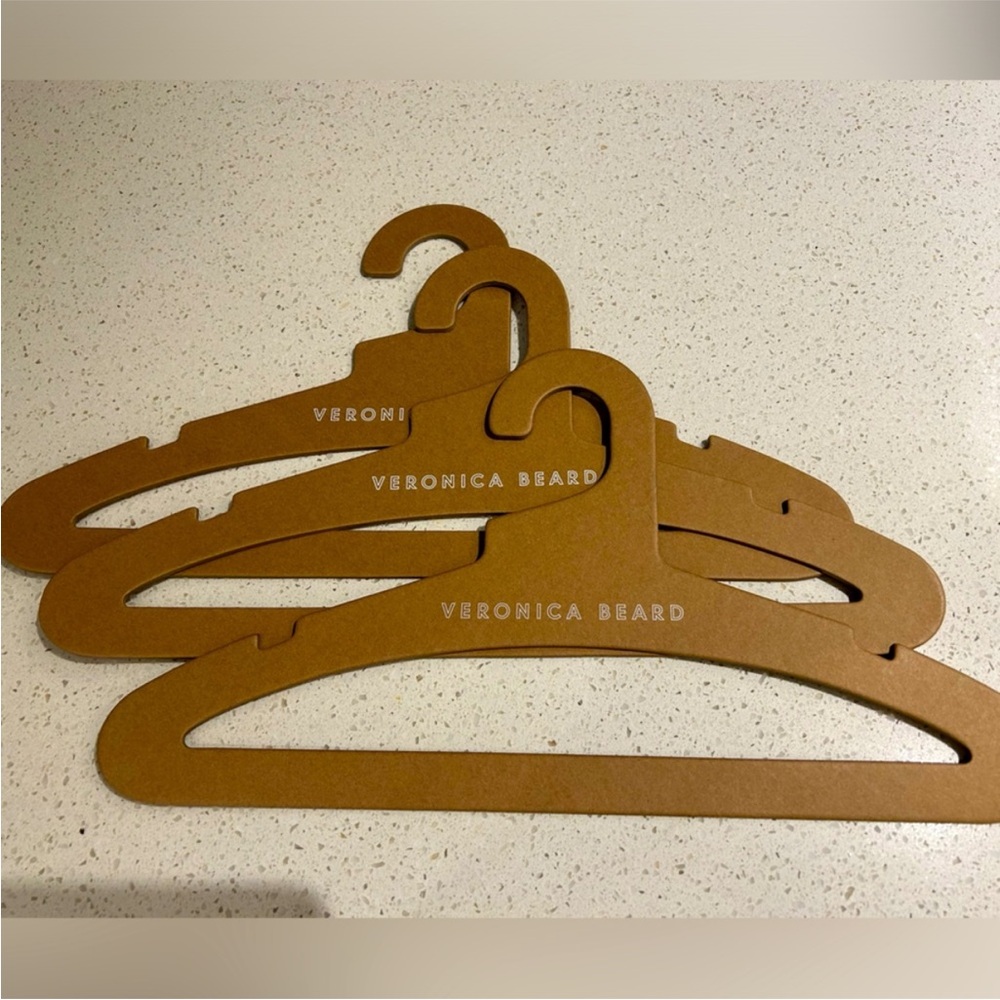 Veronica Beard Tan cardboard Hangers Set 10
